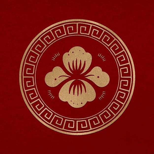牡丹花徽标logo图标矢量图素材