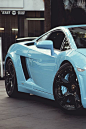 Baby Blue Luxury Lamborghini Gallardo