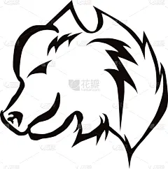 熊,动画片,绘画插图,动物头,可爱的,泰迪熊,野生动物,壁纸,哺乳纲,复古