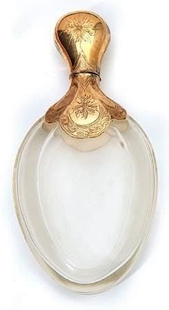 金装玻璃香水瓶，19世纪，欧洲...  ...