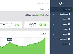 Hello dribbblers,
A sneak preview of new Arabic Admin Panel I am working on.
stay tuned to see more shots of this project.

Show me some love dribbblers! and Press &quot;L&quot;