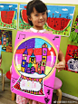#儿童画素材##儿童创意美术##创意儿童画# 中大班作品：美丽的水晶球 2南京·101画室 ​​​​