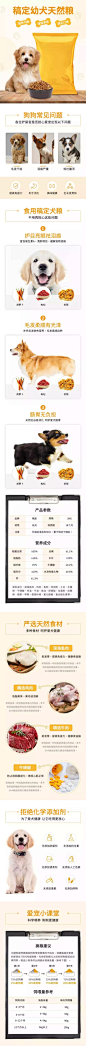 简约宠物狗粮详情页