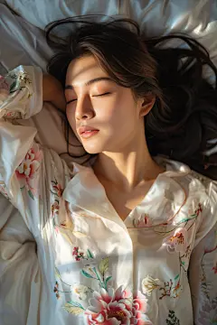 幸福休息中的魅力美女