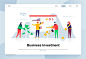 现代化扁平设计理念Web仪表盘登录页面模板 Landing Page Templates