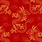 中国风古典中式龙纹理底纹图腾吉祥喜庆红色背景图案ai设计素材-淘宝网