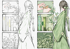 画师半熟柠檬采集到分镜插画