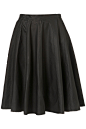 英国代购topshop2012秋冬新款真皮短裙半身裙A字裙子1211