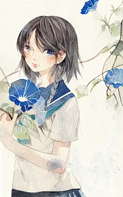 森系 森女 小清新 美图 治愈系#手绘# #插画# #小清新# #治愈系# #二次元# #唯美# #动漫# #水彩# #森系#