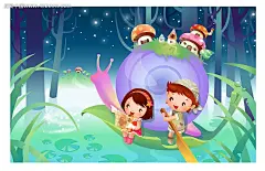 蜗牛和小孩子卡通插画AI|绘画设计|角色|卡通人物|卡通人物图片|漫画人物|人物插画|人物素材|人物图片|矢量人物|矢量图|手绘人物|水彩