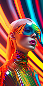 Extreme Closeup, Minimalism, award winning future luxury fashion female by star wars for entertainment in tight latex dress, award winning photo, on entertainment background, rainbow palette ergonomic photography, incredibly detailed, sharpen details, cin