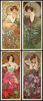 VINTAGE BLOG: Alfons Mucha : Les Pierres Précieuses 1900