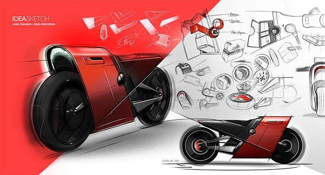 e motor X9 _ updated : A concept of electronic motorcycle, X9 is smart vehicle for urban life.
