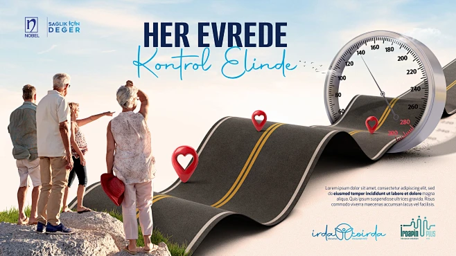 Blood Pressure care concept Health key visual medical medical design ...