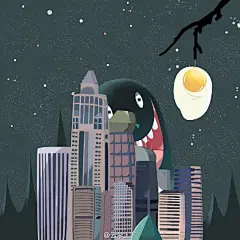 #说晚安吧# 第176个夜晚。夜幕深垂，半睡半醒之时，总想变成高过所有楼房的怪兽，扫除所有水泥丛林的遮挡，看清自己的梦想，晚安。（图文 by @小瞳6579 ）