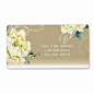 vintage cream beige Peony floral chinese wedding Custom Return Address Label