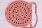Crochet boho festival bag, crossbody bag, blush pink : ♥ Crochet boho bag with tassel details - perfect for everyday or festival season  ♥ 100% merino wool, bag is unlined  ♥ Handwash, dry flat    //adapted from a pattern by Persia Lou//