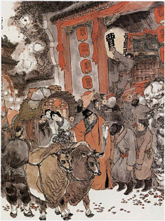 邓大媛采集到国风插画-戴敦邦-红楼梦