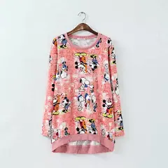 森女系全身可爱卡通印花套头卫衣 #小清新#
