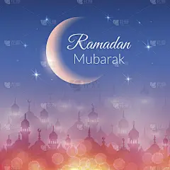 清真寺夜景墙纸