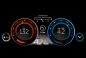BMW Gauges / Concept : Af concept for the LCD gauges in the 2014 BMW 5-series.