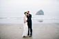 INTIMATE FOGGY OCEANFRONT WEDDING: KRISTIN + CHRIS