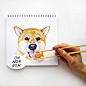俄罗斯画家Valerie Susik的互动萌犬画