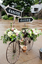 鲜花与自行车，可以用在婚礼布置上吗？