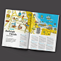 city Guide ILLUSTRATION  map Pictorial destination in-flight magazine tourist editorial
