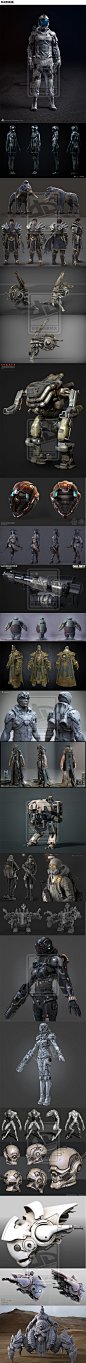 Zbrush作品合集 科幻 怪物 角色模型 设计参考 CG 游戏原画素材07-淘宝网