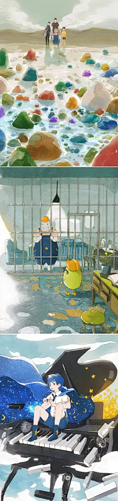 《芒果湖》 | starry阿星 - 原创作品 - 涂鸦王国插画