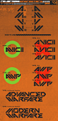 mecha mech vector typefont sci-fi Sci Fi stencil font Gundam
