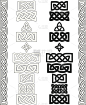 凯尔特结，图案，框架。矢量插图。