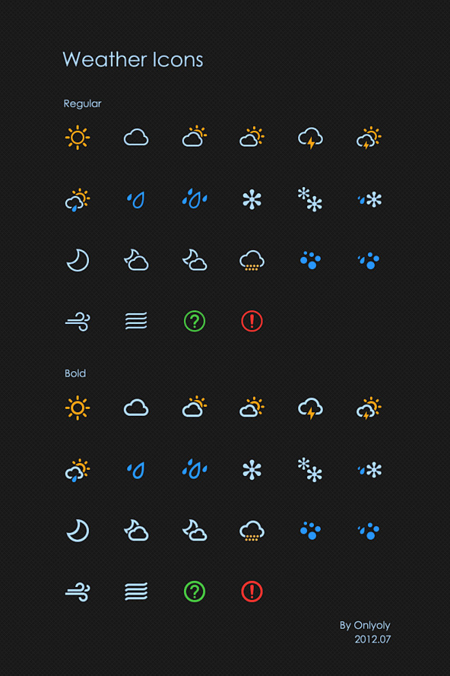 Colorful Weather Ico...