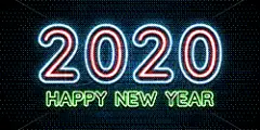 2020,贺卡,新年前夕,绘画插图,文字,矢量,小册子,分离着色,设计