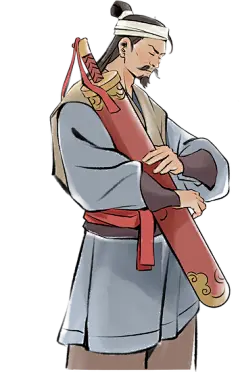 古风名著人物水墨插画-杨志