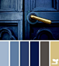 #logo设计师# 不同程度的蓝，静谧的美。（设计师配色必备） ​​​​