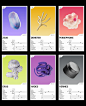 This may contain: four different types of objects are shown in this graphic design guide, with the names and numbers