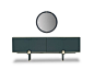 Lacquered sideboard with doors