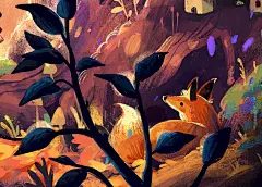 Salululuart 不透明水彩 儿童插画 梦幻 精灵 森林