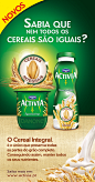 ACTIVIA - WHOLE GRAIN - NEW PACKAGING : New packaging for Activia Cereals's yogurt.