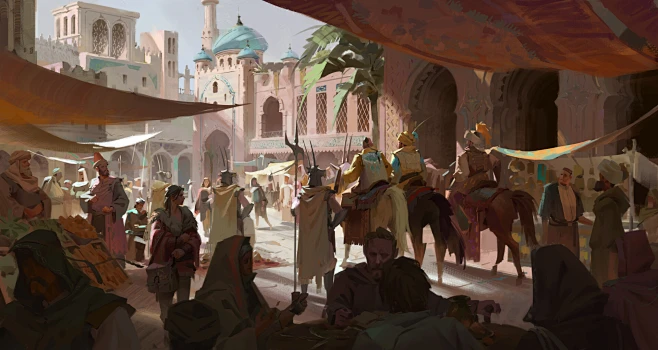 At the bazaar-花瓣网