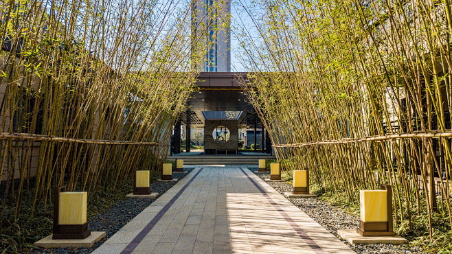 酒店及度假设计养老地产及产业园区设计商揖肮对景经典住宅景观铺装