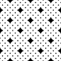Vector seamless pattern. Black & white simple minimalist texture. Different size circles. Polka dot wallpaper, repeat tiles. Abstract endless background. Design element for prints, decor, textile, web