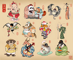 陈香露白露采集到国潮插画