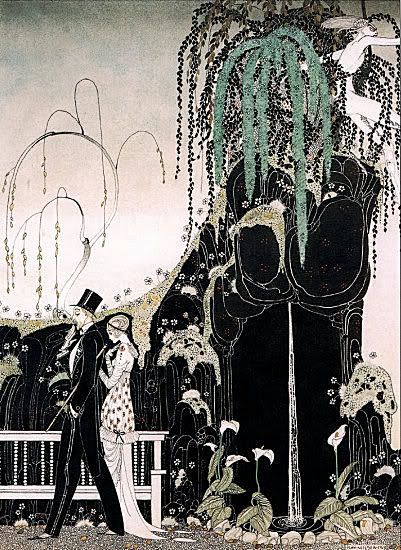 凯·尼尔森（Kay Nielsen）为《 Vogue》杂志封面作画。