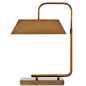 Hoxton 2-Light Table Lamp in Light Antique Brass