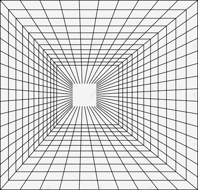 方形透视网格png免抠素材_新图网 ht...