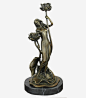 欧式烛台高清素材 欧式烛台 荷花 送礼佳品 铜 雕塑 免抠png 设计图片 免费下载