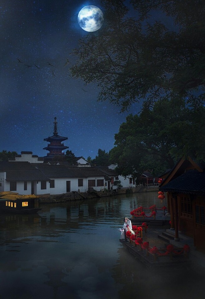 月落乌啼霜满天江枫渔火对愁眠姑苏城外寒山寺夜半钟声到客船